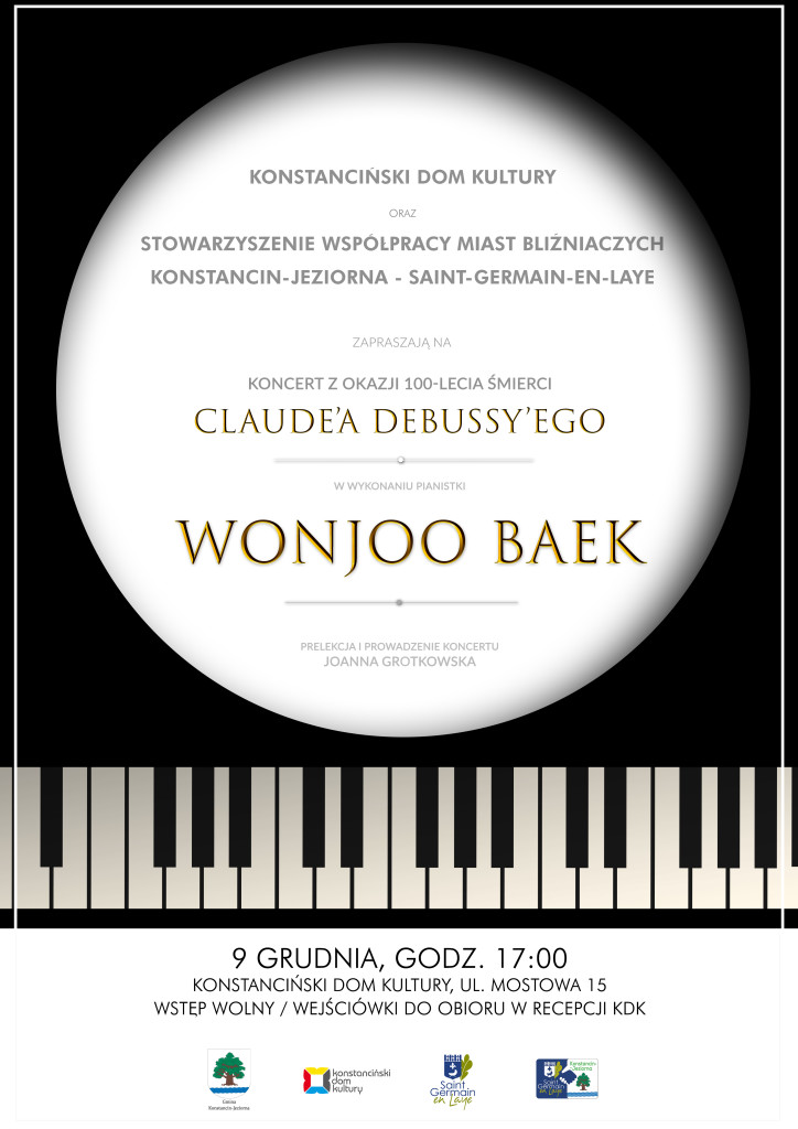 Koncert z okazji 100-lecia śmierci Claude’a Debussy’ego w Konstancinie
